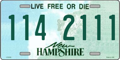 NH license plate 1142111