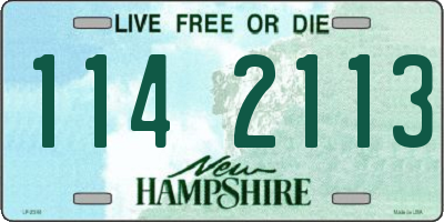 NH license plate 1142113
