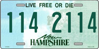 NH license plate 1142114