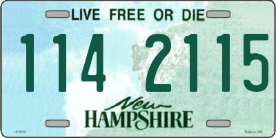 NH license plate 1142115