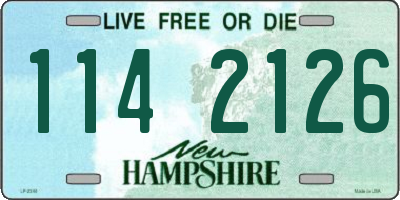 NH license plate 1142126