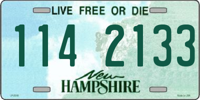 NH license plate 1142133