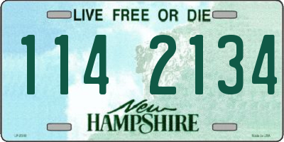 NH license plate 1142134