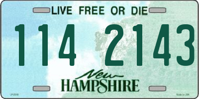 NH license plate 1142143