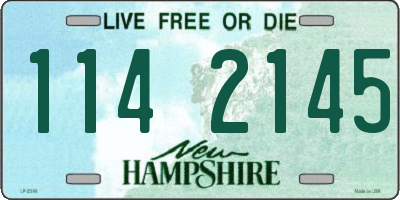 NH license plate 1142145