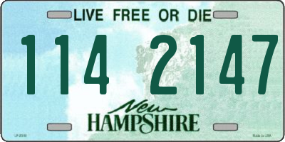 NH license plate 1142147