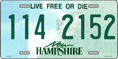 NH license plate 1142152