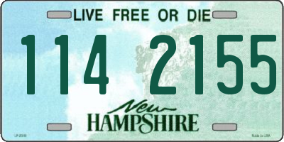 NH license plate 1142155