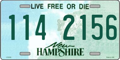 NH license plate 1142156
