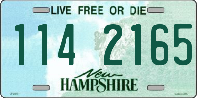 NH license plate 1142165