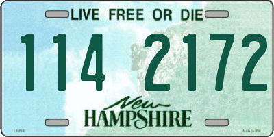 NH license plate 1142172