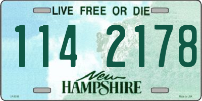 NH license plate 1142178