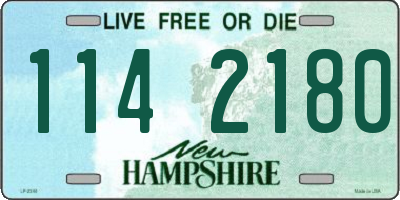 NH license plate 1142180