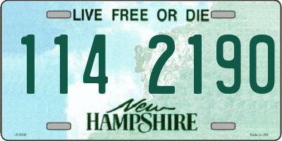 NH license plate 1142190