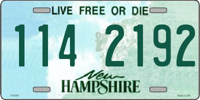 NH license plate 1142192