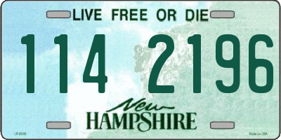 NH license plate 1142196