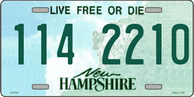 NH license plate 1142210