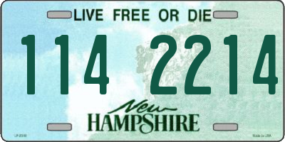 NH license plate 1142214