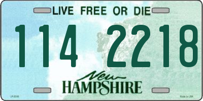 NH license plate 1142218