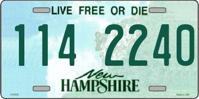NH license plate 1142240