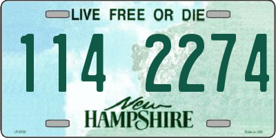 NH license plate 1142274