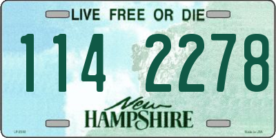 NH license plate 1142278