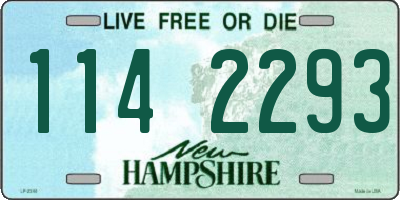 NH license plate 1142293