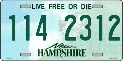 NH license plate 1142312