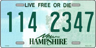 NH license plate 1142347