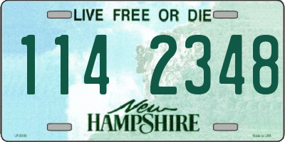 NH license plate 1142348