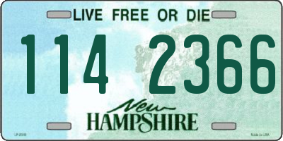 NH license plate 1142366