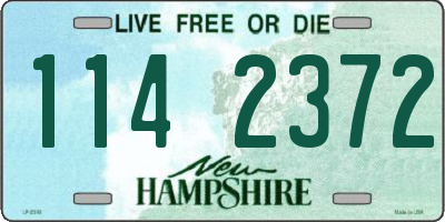 NH license plate 1142372
