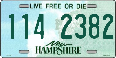 NH license plate 1142382