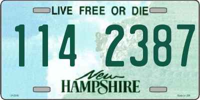 NH license plate 1142387