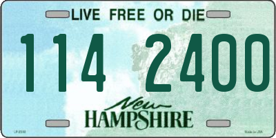 NH license plate 1142400