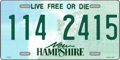 NH license plate 1142415