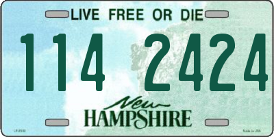 NH license plate 1142424