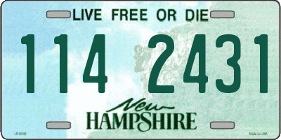 NH license plate 1142431