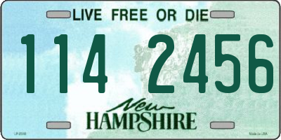 NH license plate 1142456