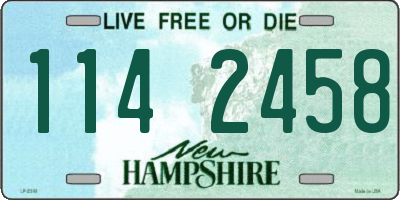 NH license plate 1142458