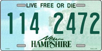 NH license plate 1142472