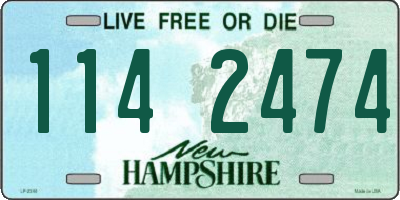 NH license plate 1142474