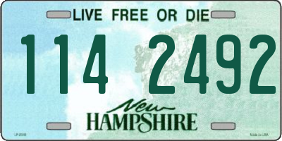 NH license plate 1142492