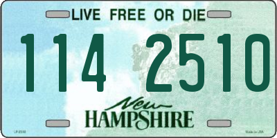 NH license plate 1142510