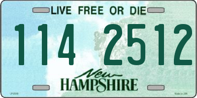 NH license plate 1142512