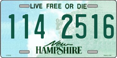 NH license plate 1142516