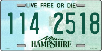 NH license plate 1142518