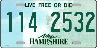 NH license plate 1142532