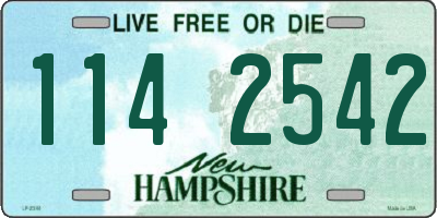 NH license plate 1142542
