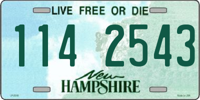 NH license plate 1142543